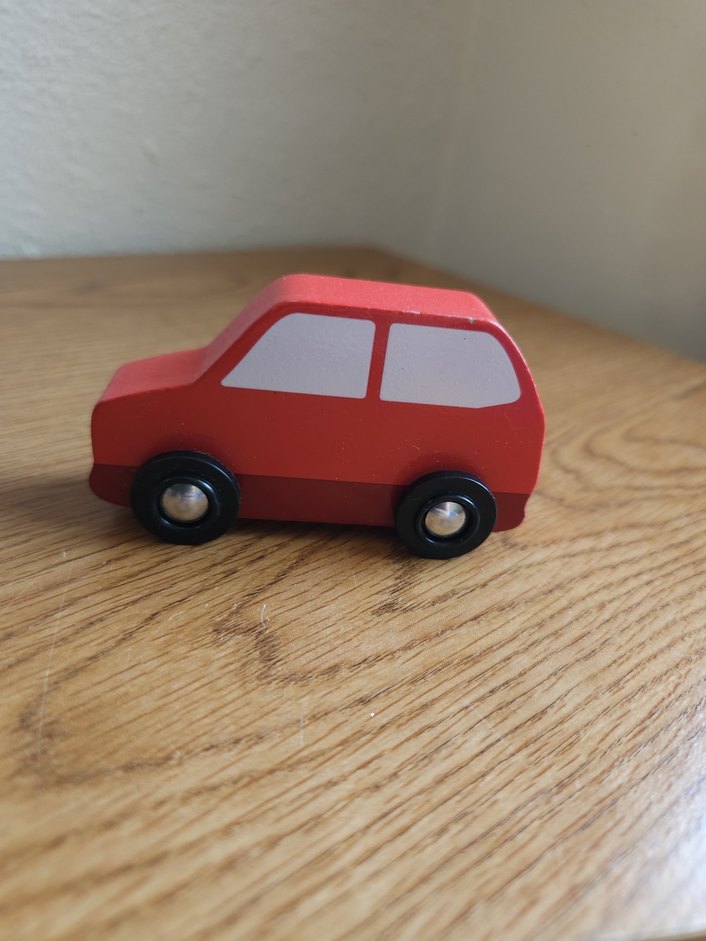 4/$10 Melissa & Doug Wooden Red Car Toy Vehicle 2.5 Inch - Picture 3 of 5